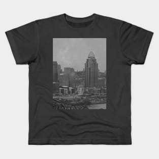 The City Of Cincinnati, Vintage Vibes Kids T-Shirt